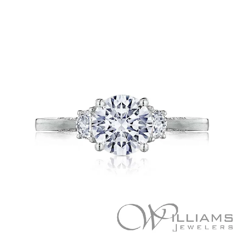 Engagement rings with two-tone sapphire bands -Tacori Simply Tacori 18 Karat Diamond Engagement Ring