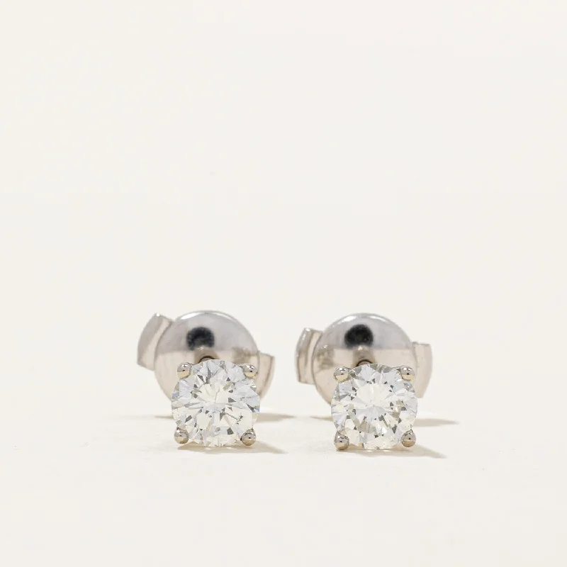 Large Stud Earrings for Statement -'100 Ways' GIA Certified Diamond Stud Earrings | 0.83ctw VS1/VS2 G |