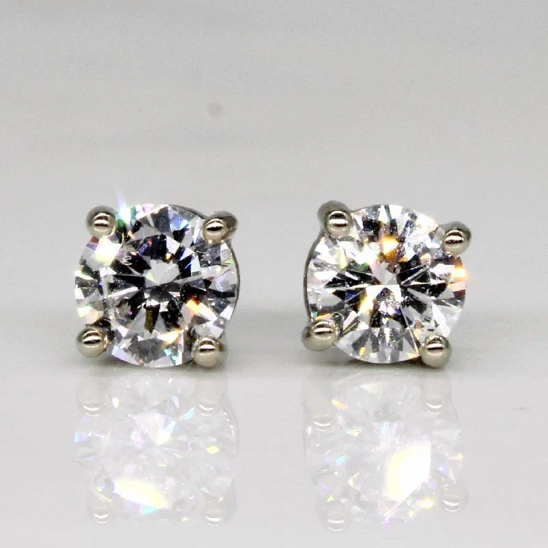 Stud Earrings for Wellness Routine -Bespoke Diamond Stud Earrings | 0.83ctw |