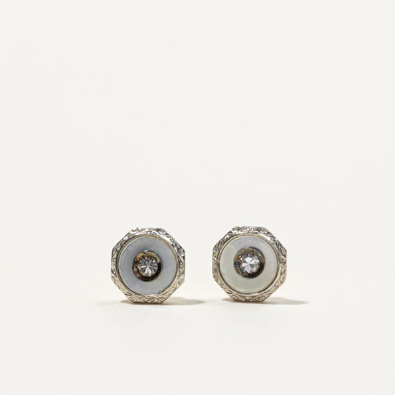 Stud Earrings for Graduation Day -Bezel Set Diamond Stud Earrings | 0.06ctw |