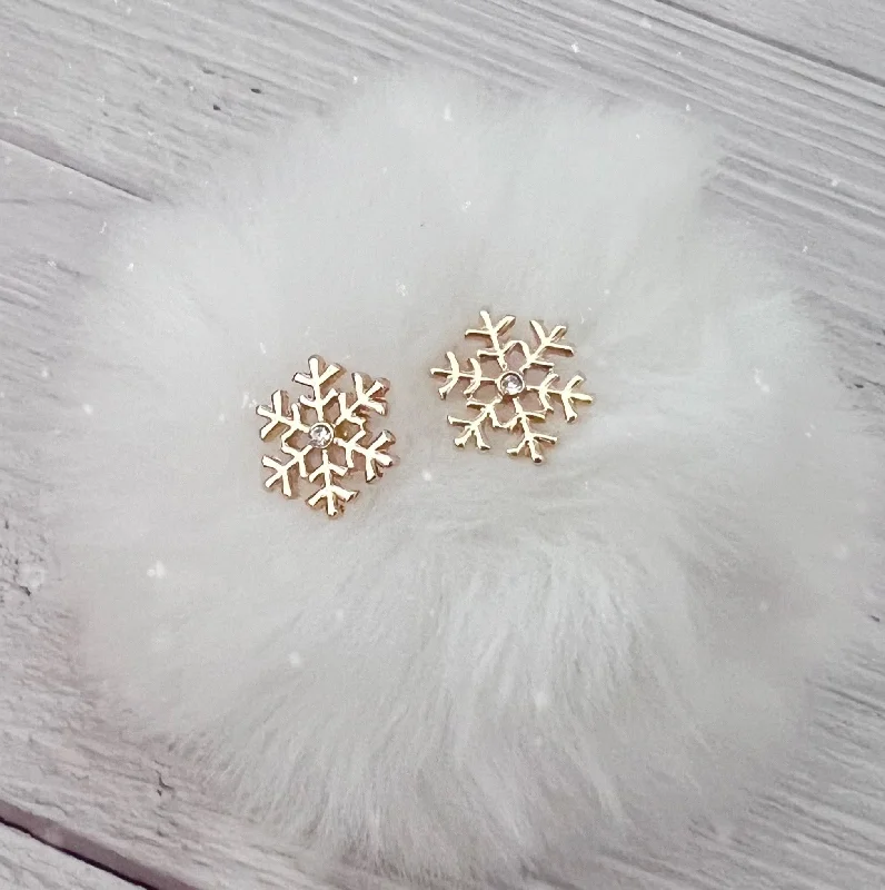 Stud Earrings for Yoga Session -Snowflake Stud Earrings