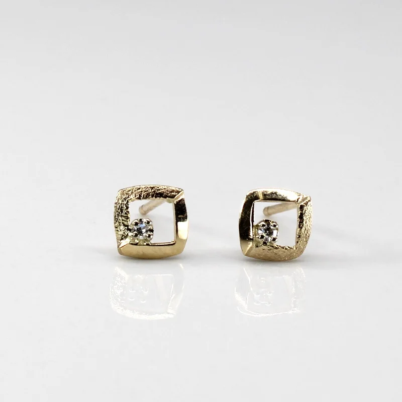 Heavy Duty Stud Earrings for Durability -Diamond Stud Earrings | 0.02ctw |