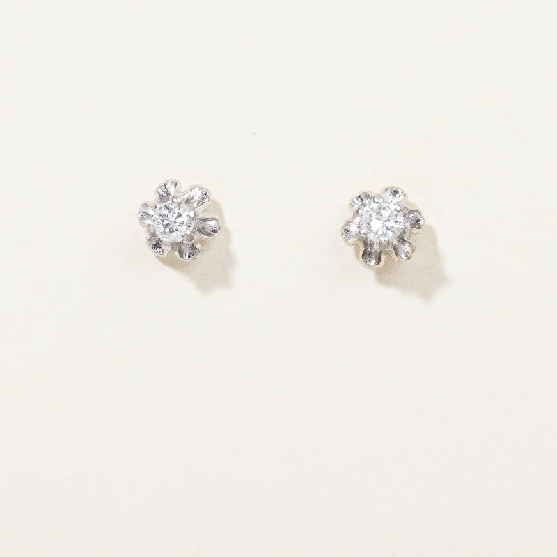 Stud Earrings for Yoga Session -Diamond Stud Earrings | 0.09ctw |