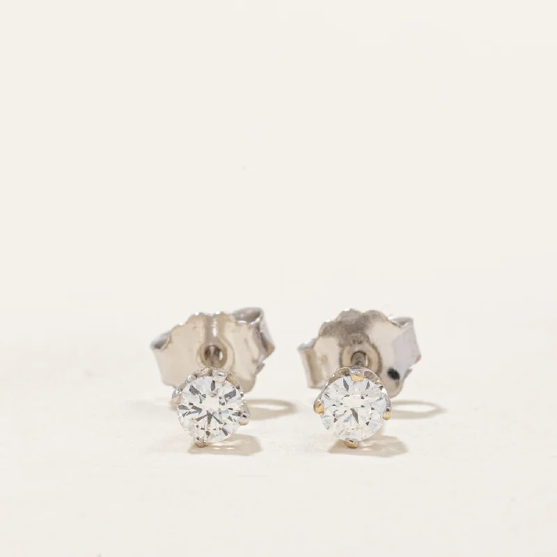 Gothic Stud Earrings with Dark Tone -Diamond Stud Earrings | 0.32ctw |