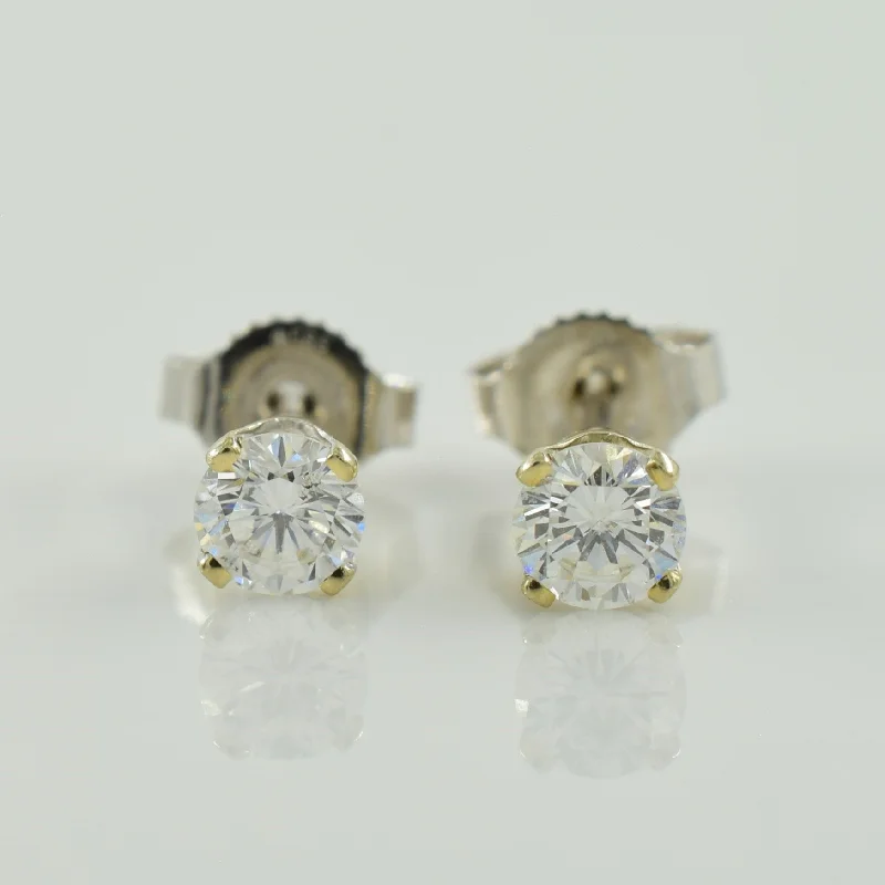 Heart Shaped Stud Earrings for Love -Diamond Stud Earrings | 0.34ctw |