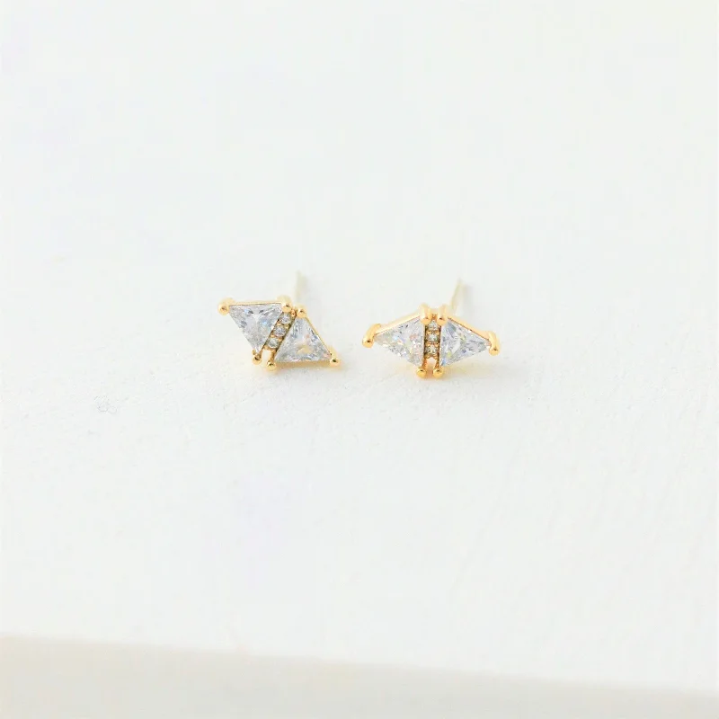 Push Back Stud Earrings for Convenience -Harmony Stud Earrings