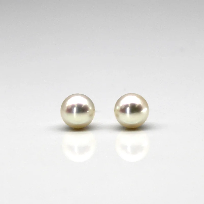 Leverback Stud Earrings for Comfort -Pearl Stud Earrings