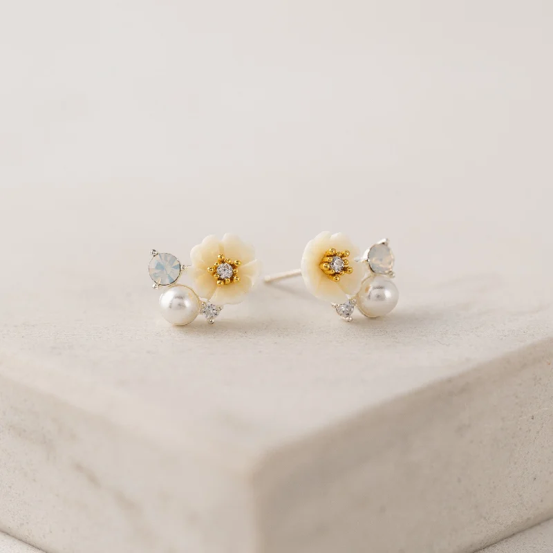 Stud Earrings for Office Wear -Sweetpea Stud Earrings