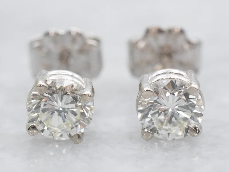 Hypoallergenic Stud Earrings for Sensitive -Pretty Diamond Stud Earrings