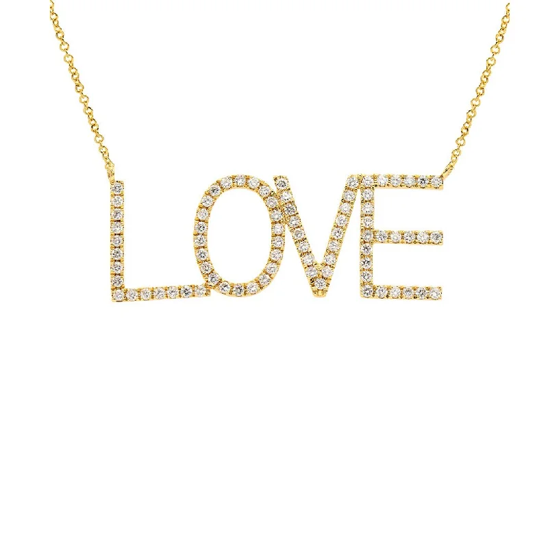 Best necklaces and pendants with layered designs for a chic, stacked look-0.64 ctw Diamond Love Necklace