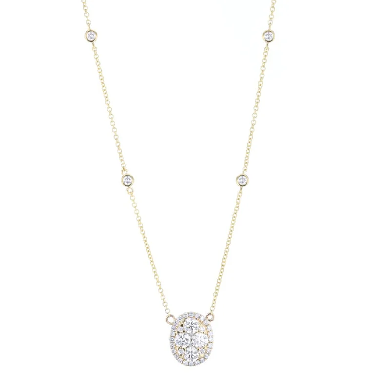 Trendy necklaces and pendants with geometric shapes for a modern aesthetic-0.68 ctw Diamond Pendant Necklace