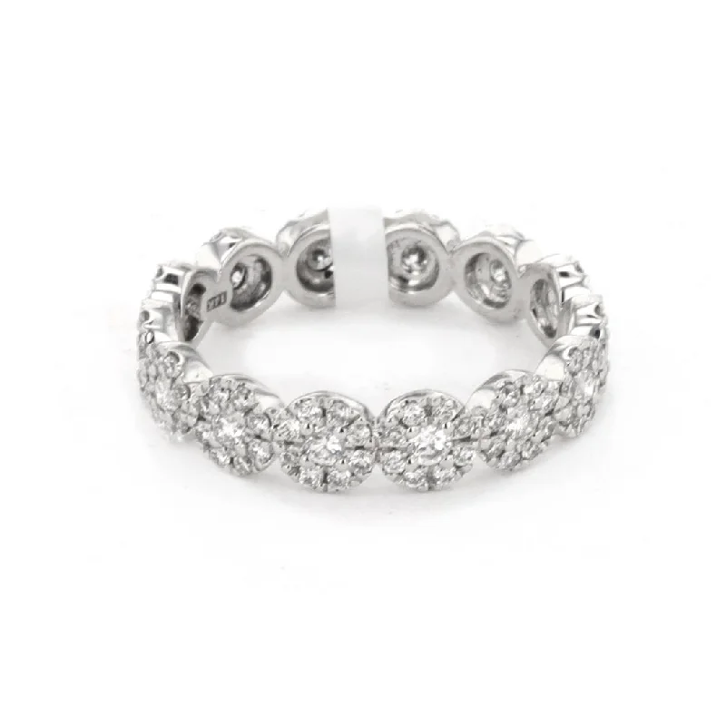 Necklaces and pendants with abstract shapes for a modern, creative appearance-0.91 ctw Diamond Eternity Band