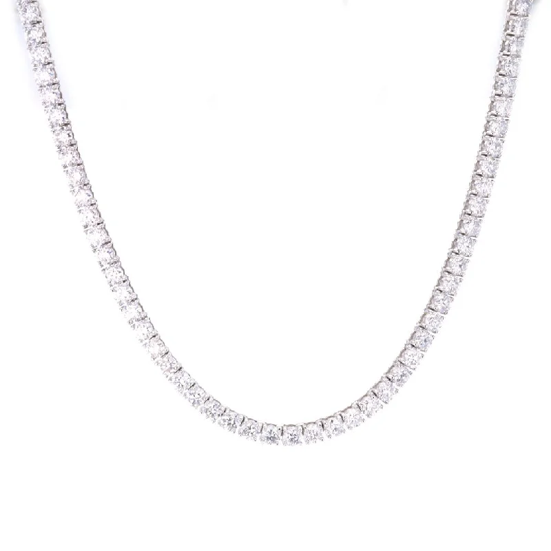 Necklaces and pendants with ocean-inspired designs for a refreshing, beachy feel-10.87 ctw Lab Grown Diamond Eternity Necklace