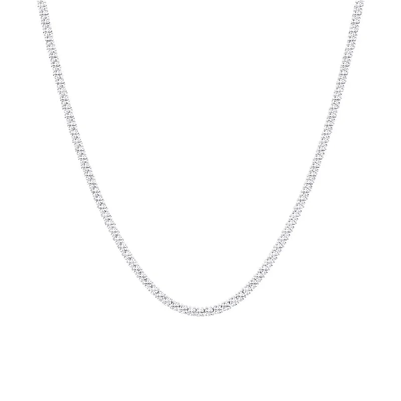 Best necklaces and pendants for weddings with matching designs for bride and groom-12 Carat Tennis Necklace