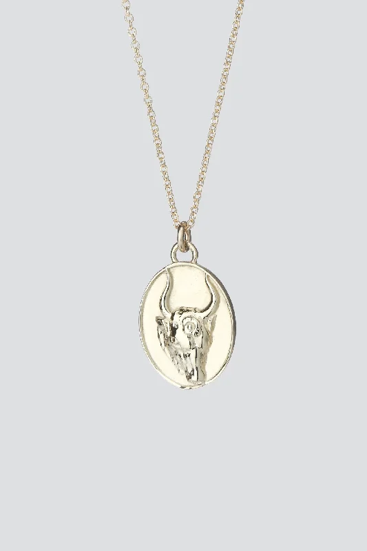 Best necklaces and pendants with intertwined designs for a symbol of unity-Gold Taurus Necklace