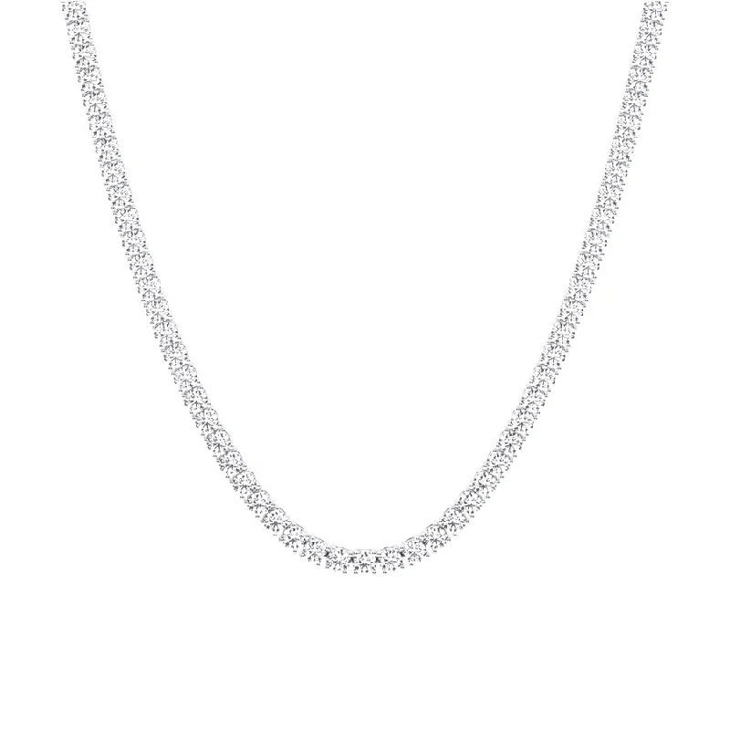 Stylish necklaces and pendants with diamonds for a glamorous and elegant look-25 Carat Tennis Necklace