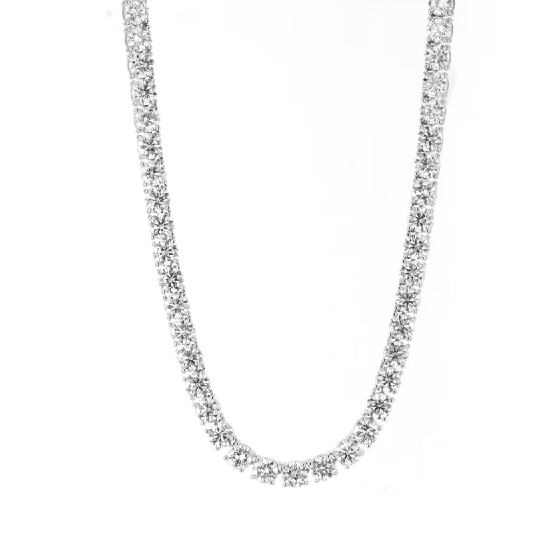 Trendy necklaces and pendants with statement pieces for a bold fashion statement-29.65 ctw Diamond Eternity Necklace