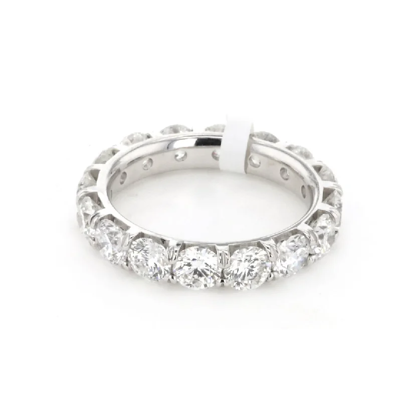 Best necklaces and pendants with heart-shaped designs for a romantic look-3.84 ctw Diamond Eternity Band