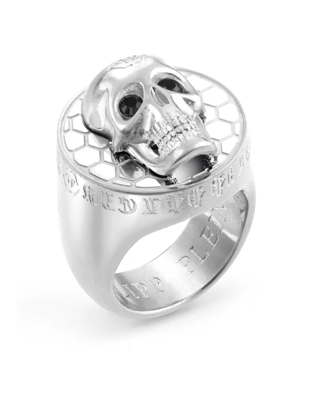 Women’s rings with star sapphire for glow -3D $kull Crystal Ring