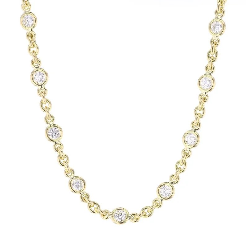 Best necklaces and pendants with floral designs for a feminine and elegant feel-4.38 ctw Diamonds By The Yard Necklace