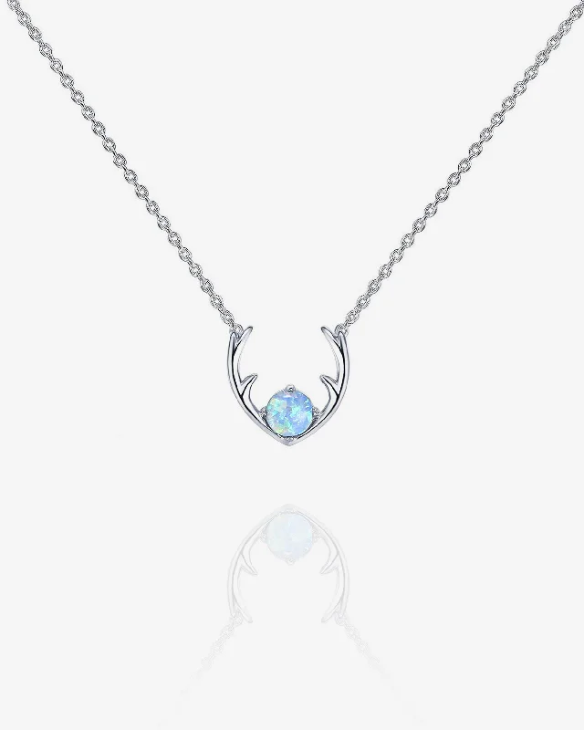 White Gold Blue Opal