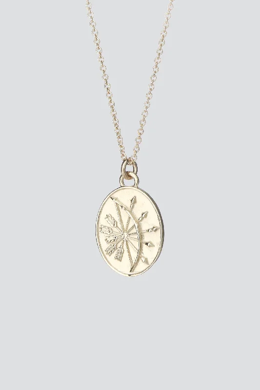 Best necklaces and pendants with sterling silver for an affordable yet stylish choice-Gold Sagittarius Necklace