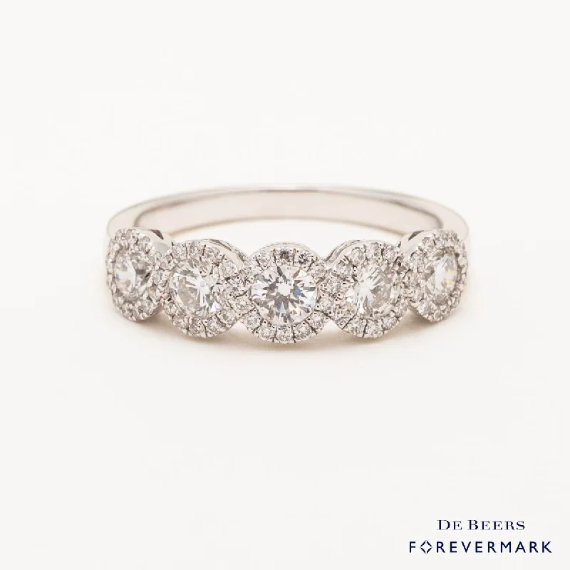 Women’s rings with etched initials for meaning -Forevermark Center of My Universe Diamond Band in 18kt White Gold (1ct tw)