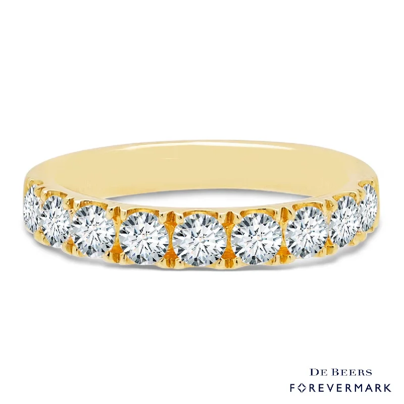 Stunning necklaces and pendants with birthstone pendants for a personal touch-Forevermark Diamond Wedding Band in 18kt Yellow Gold (1ct tw)