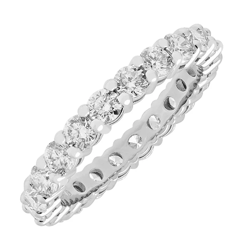 Necklaces and pendants with feather designs for a boho-chic, carefree vibe-Diamond Eternity Band in Platinum (2ct tw)