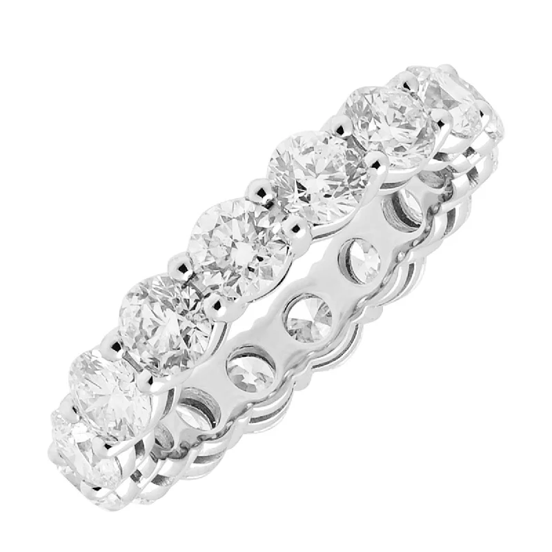 Best necklaces and pendants with heart-shaped lockets for a sentimental keepsake-Diamond Eternity Band in Platinum (4ct tw)