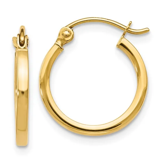 Elegant necklaces and pendants with infinity symbols for timeless designs-14K Yellow Gold 1' Hoop