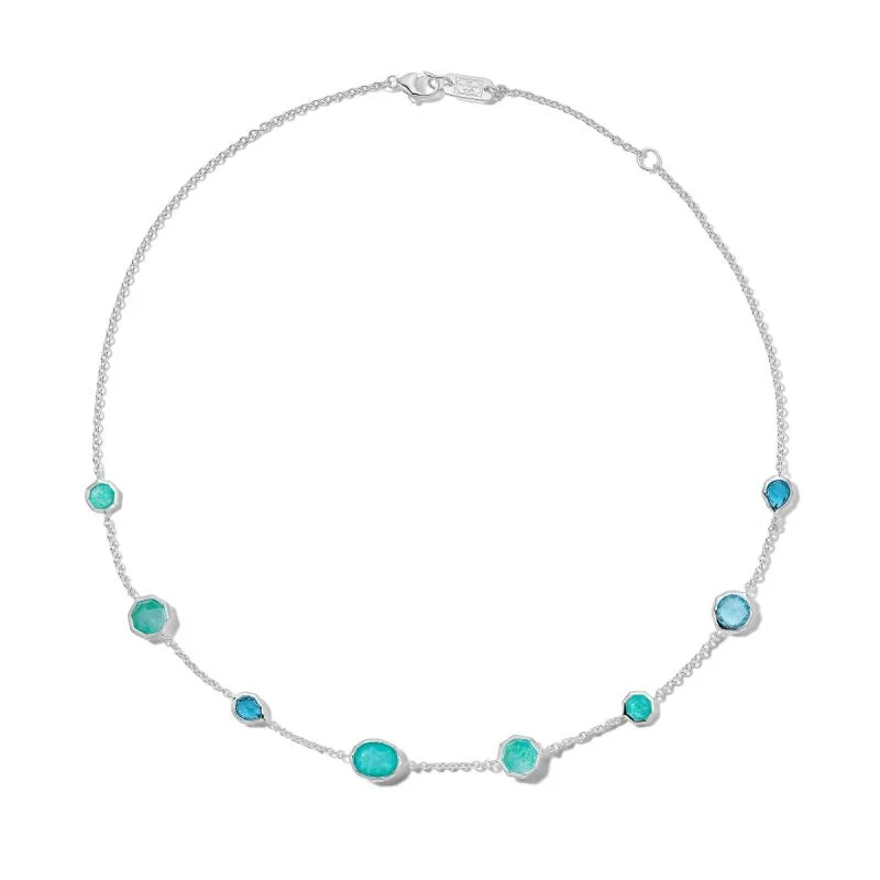 Unique necklaces and pendants with artistic shapes for a creative, one-of-a-kind design-IPPOLITA Rock Candy® Sterling Silver Mini Station Necklace in Waterfall