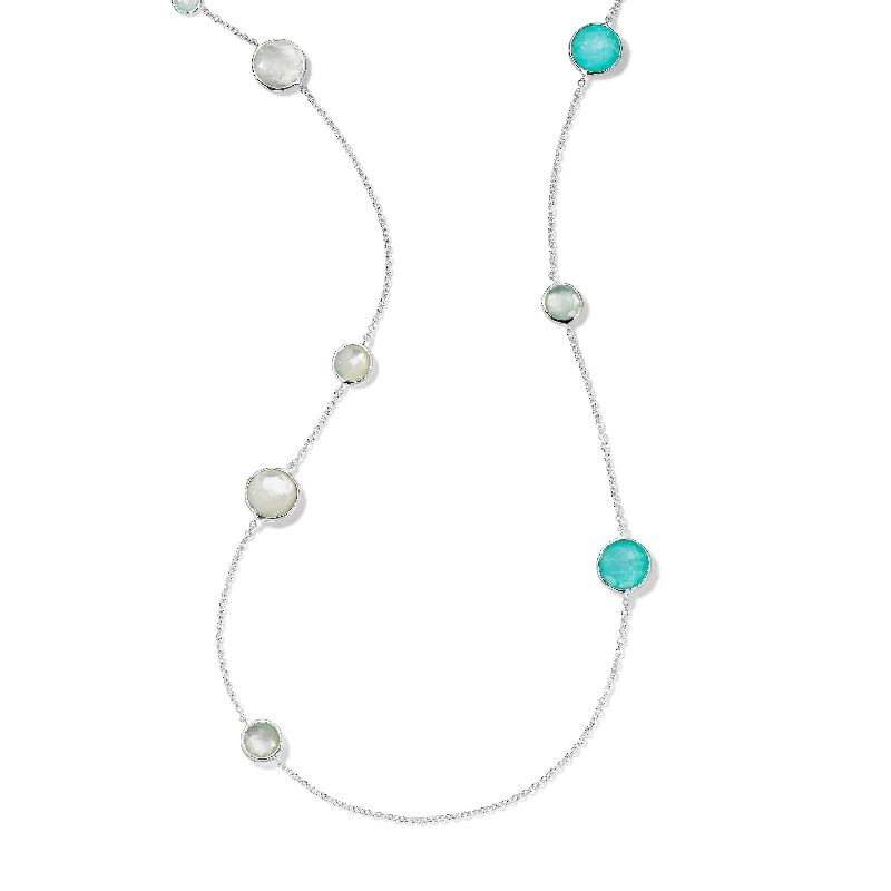 Beautiful necklaces and pendants with diamond-encrusted designs for maximum sparkle-IPPOLITA Wonderland Mixed Multi-Stone Station Necklace