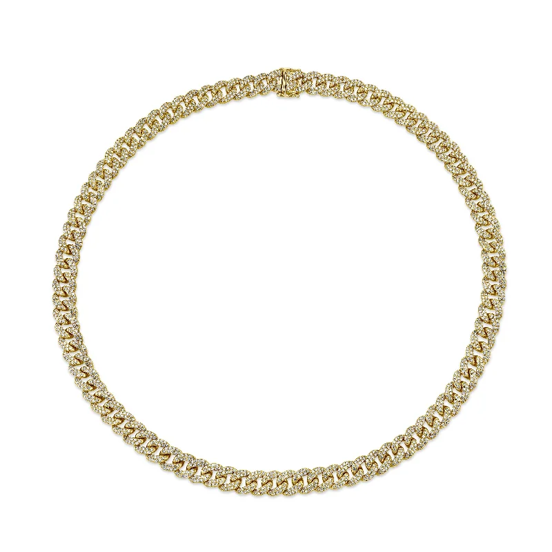 Best necklaces and pendants with infinity hearts for a romantic, eternal symbol-Pavé Cuban Link Necklace