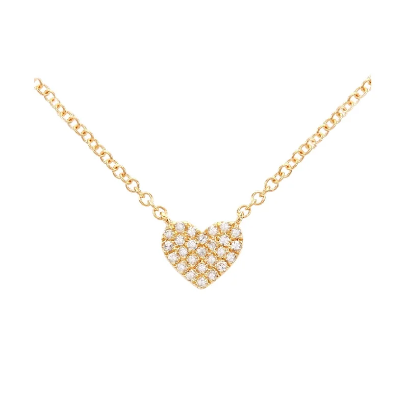 Simple necklaces and pendants with tiny charms for a delicate and casual vibe-Pavé Heart Pendant