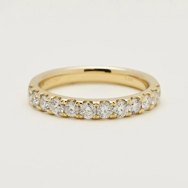 Women’s rings with herkimer diamonds for clarity -Petite Comfort Fit Diamond Band in 14kt Yellow Gold (3/4ct tw)