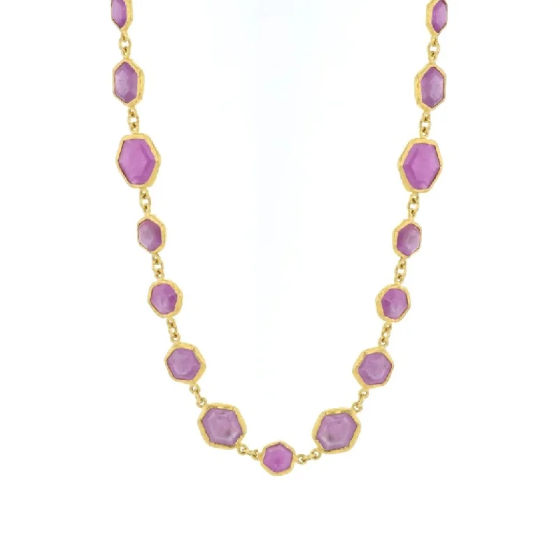 Stunning necklaces and pendants with turquoise and gold for a vibrant, earthy look-24K Ruby Necklace