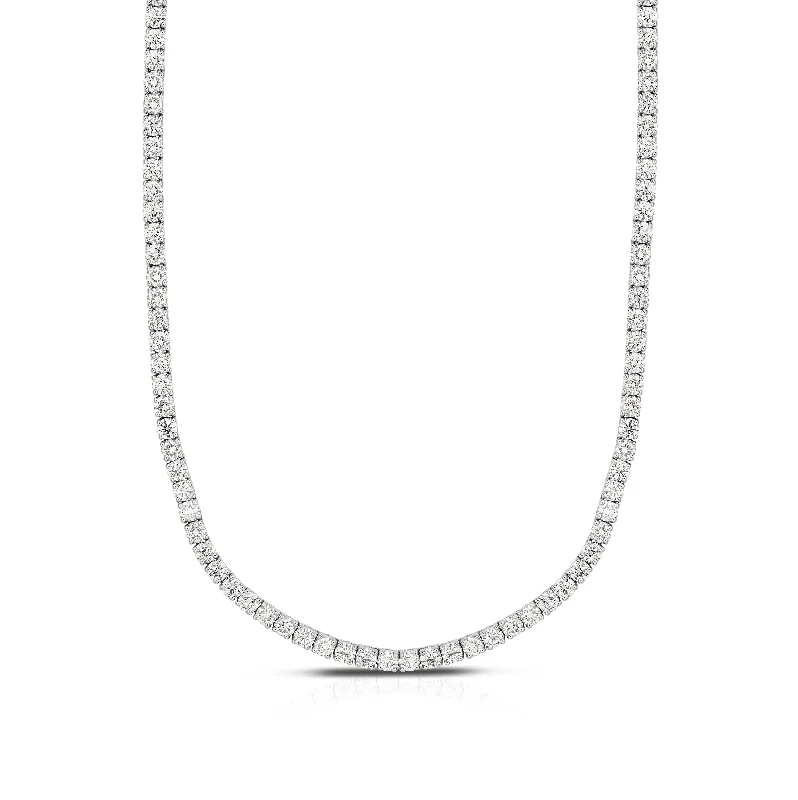 Unique necklaces and pendants with gemstones for a colorful and vibrant statement-Sabel Collection 18K White Gold Diamond Necklace