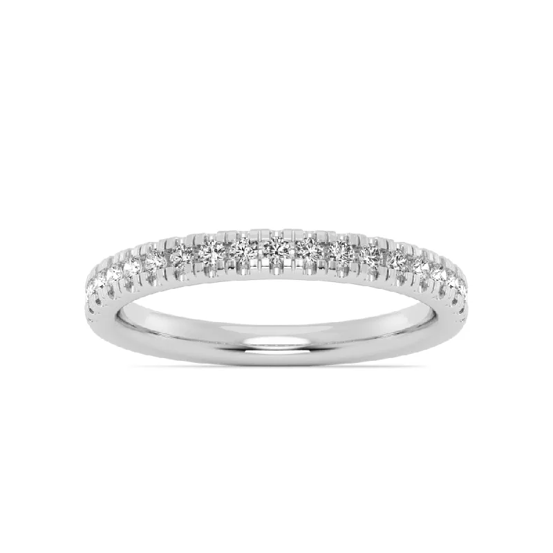 Women’s rings with pave topaz for dazzle -Smyth Jewelers Stackable Pavé Diamond Ring