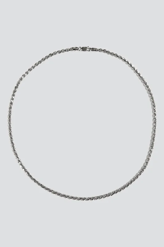 Necklaces and pendants with abstract shapes for a modern, creative appearance-Sterling Silver Heavy Twist Chain