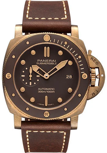 Elegant necklaces and pendants with onyx stones for a sleek, polished look-Panerai Submersible "Bronzo"