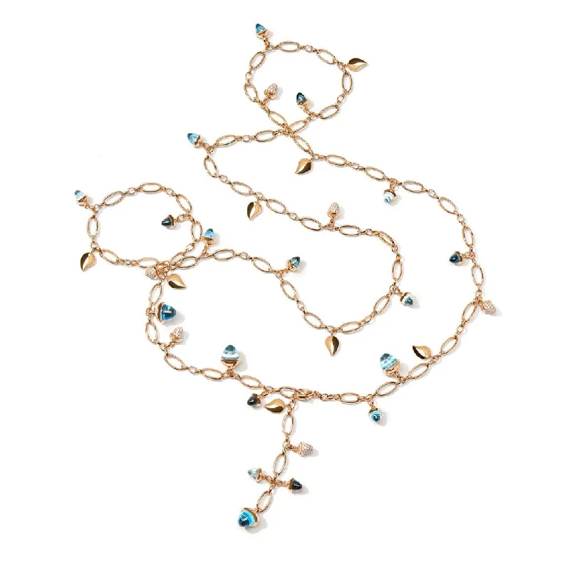 Best necklaces and pendants with butterfly wings for a delicate, graceful style-Topaz & Diamond Necklace